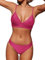 CUPSHE – Maillot de bain 2 pièces pour femme, couleur unie, rose, Taille M