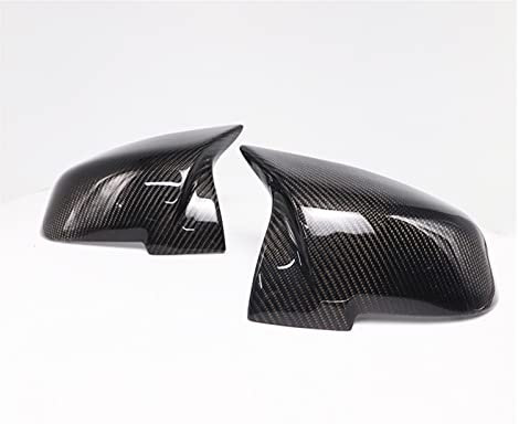 Rückspiegel-Abdeckung Für BMW 1er F20 F21 116i 118i 120i 125i 130i 2012-2016 Rückspiegel-Abdeckkappe Echtcarbon Schwarz Rückspiegelgehäuse (Color : 2pcs Real Carbon)