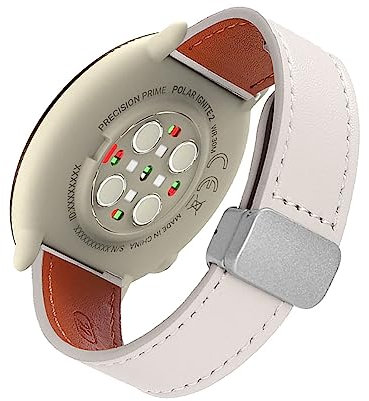 Lederarmband für Polar Ignite 3 /Ignite 2/Ignite/Unite Armband, Magnetische Leder Ersatzarmband, Magnetische Mehrfache Farben Slim Leather Ersatzband Kompatibel mit Polar Ignite 3 /Ignite 2 (B)