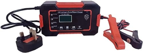12V Intelligent Car Battery Charger Pulse Repair 6A Motorbike Boat LED Screen