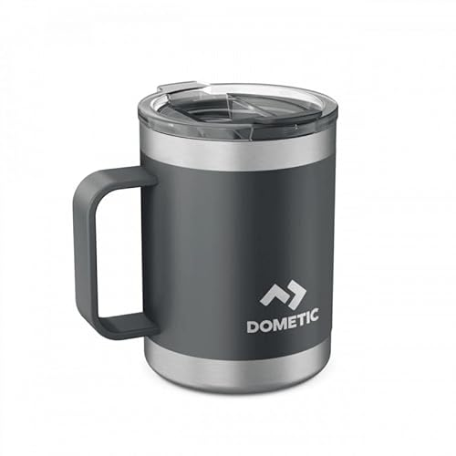 Dometic Thermo Mug 45 - Thermobecher 450ml - Trinkbecher Edelstahl - Kaffeebecher to Go - Thermotasse - Spülmaschinenfest, Doppelwandige Isolierung, Auslaufsicher - Slate