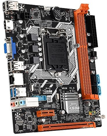 Junerain M-ATX Petite Carte LGA Carte mère de Bureau Double SATA3.0 4Pin/24Pin PC Carte mère Kit de Jeu LGA 1150 Carte mère