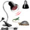 Hojalis Reptilien Wärmelampe, Keramik Heizstrahler für Schildkröten mit 100W E27 Infrarotlampe, 360°drehbare Clips, Terrarium-Lampe für Amphibien Eidechsen Schildkröten Schlangen Hühner Spinnen