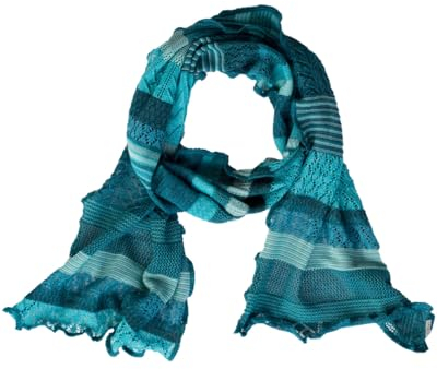 Invero, Merino Schal Manu, 100% Wolle (Türkis)