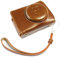 fittings4you Batteriefach Kameratasche Etui kompatibel mit Ricoh GR III Tasche braun CC1744b