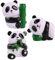 KONTONTY 3St Druckspielzeug für Kinder lustige Stressbälle simulierte Pandafiguren Tier Kinderspielzeug Gastgeschenke Kinder quetschen Spielzeug Karikatur Stressball Statue Kleinkind