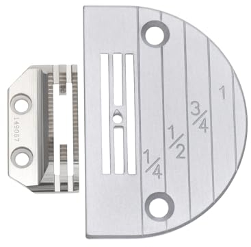Create idea Industrie-Nähmaschinen-Transporteur Und Stichplatten-Set Kompatibel mit Juki Kompatibel mit Brother Kompatibel mit Singer (149057 + 147150LGW)