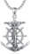 PROESS Cruzifix Anker Halskette 925 Sterling Silber Jesus Kruzifix Kreuz Anhänger Kette Anker Nautisch Schmuck Geschenke für Damen und Herren