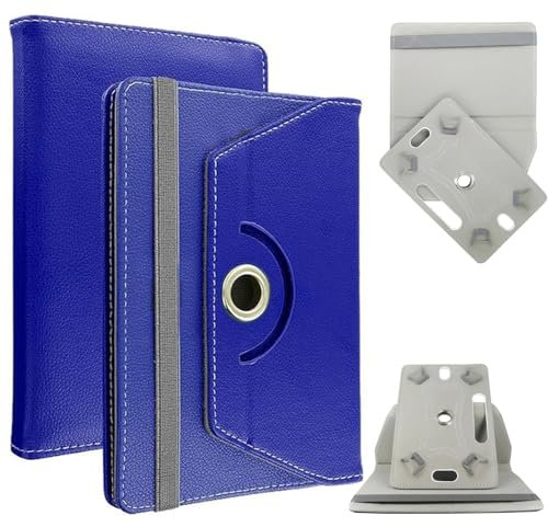 EKAM Universal Stand Folio Case Cover for All 7-8 - Tablets kid's case for TECLAST P80T/P80, Blackview 8 Inch Tablet Tab 5, HiGrace Kids Tablet 8 inch, HAOQIN Tab 8 Case Cover (Blue)