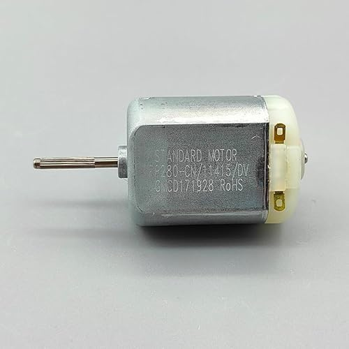 BATIVFLUG Werkzeuge kompatibel mit Standardmotor FP280-CN/11415 Mini 24 mm Elektromotor DC 6 V 12 V 14,4 V 5900 U/min Kohlebürste gerändelter Schaft DIY Kehrmaschine Motor