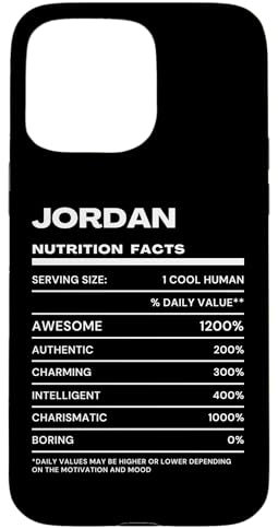 Hülle für iPhone 15 Pro Max Jordan Durchschnittliche Nährwerte Name Lustig