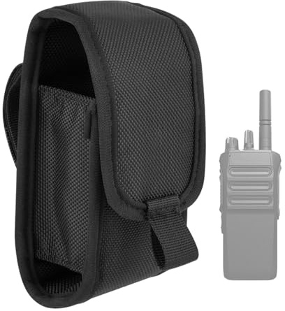 Spizummp Radiotasche für Gürtel, elektrische Taschenlampe, Gürteltasche für Taschenlampe, Walkie-Talkie-Holster für zwei Möglichkeiten, Walkie-Talkie, kleine Radio-Aufbewahrungstasche, Schwarz , Refer