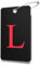 Lammcou Kofferanhänger Flugreise, Personalisiert Rubber Gepäckanhänger mit Adressschild Edelstahlkabel, Gepäck Handtasche Tag Koffer Tasche Etiketten Name Schilder (Schwarz, L)