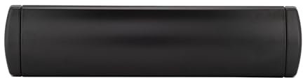 IRONWORX® Enigma 12 Premium Metal Sleeved Letterbox Black ❘ Fully Weather Sealed Letterbox, 180° Opening, Easy Install Ultra Durable Modern Design, Compatible with UPVC, Composite & Wooden Doors