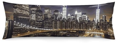 Queen-Kissenbezug, Motiv: New York, superweich, Standardgröße, Spa-Kissenbezüge, Standard-Kissenbezüge für Zuhause, Hotel