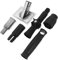 KOCKSHION 5pcs Extendable Pole Adapter with Threaded Tip for Broom Handle and Paint Brush Extension Rod Compatible with Telescopic Poles for Home and Commercial Cleaning Applications