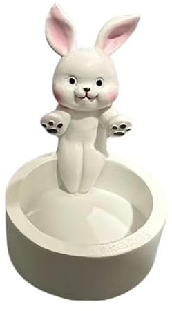 Hase Kerzenhalter, Hase Teelicht Kerzenhalter Kaninchen Candle Holder Kerzenhalter Hase Wärmt Pfoten Cartoon Teelichthalter Hase Dekorative Kaninchen Pfote