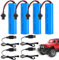 4PCS 3,7 V 3000 mAh Bateria 18650 Recargables con Cargador USB, Enchufe SM-2P, Paquete de Batería de Repuesto de Iones de Litio para Vehículo RC