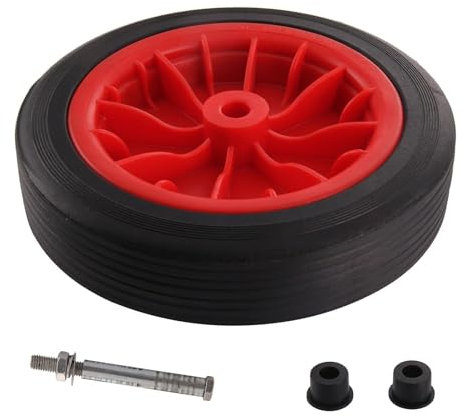 Wheelbarrow Wheel 12 Trolley Wheels Replaceable Puncture Wheels 3.50-4.00/8 + 120mm Rubber Tire for Most Unicycles Truck Garden Trolley Wheel Barrows (1)