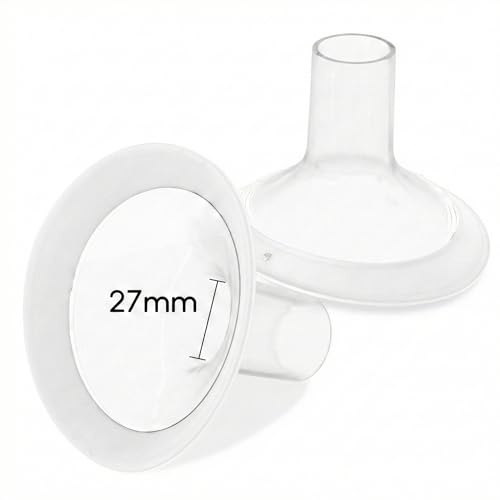 27mm Flange Inserts for Medela Breast Pump, 2pcs Medela Nipple Shields | Compatible with Pump in Style, Symphony, Hand Pump Parts for Breastfeeding
