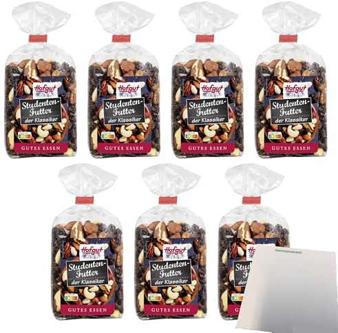 usy Bundle für Hofgut Studentenfutter VPE (7x200g Beutel) + usy Block