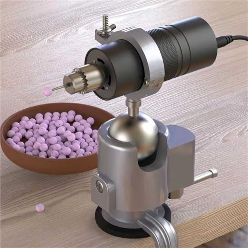 Wood Lathe Beads Polishing Machine with Stepless Speed Control, Stand, and Accessory Kit for Precision Woodworking and Craft Projects
