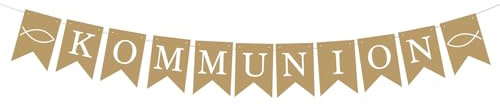 Kommunion Wimpelkette Deko Erstkommunion Ideen Girlande Kommunion Banner Fahnen Wimpel Hängedeko Wimpelkette Mädchen Junge Konfirmation Feier Dekoration