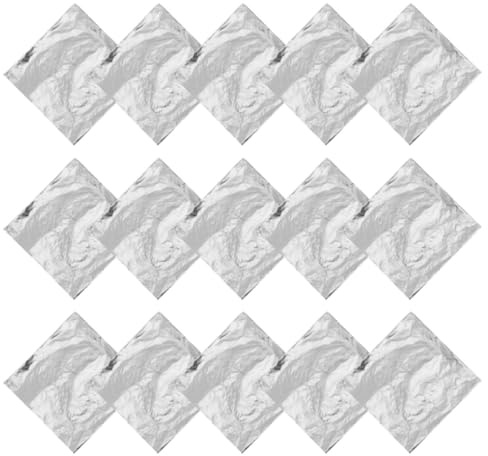 LIGHTAOTAO Silberfolie Blattsilber 100 Stück Selbstklebend für Resin Schmuck Nail Art DIY Bastelprojekte Metallic Papier mit Schimmernde Oberfläche