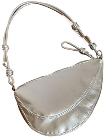 GIYXHU Lässige, vielseitige Umhängetasche mit einer Schulter, weiches Leder, Halbmond-Unterarmtasche, Umhängetaschen for Damen, Handtaschen for Für täglichen Gebrauch(Color3)
