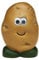 Joie Kitchen Gadgets Potato Scrubbing Brush, Durable Plastic, Brown, A