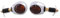 ShinYo Motorrad Blinker E geprüft Lenkerendenblinkerpaar Ochsenauge 12V chrom, getönt, Unisex, Multipurpose, Ganzjährig, Metall