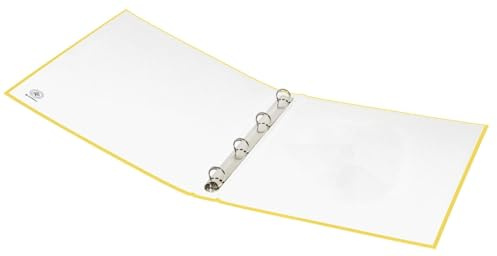 DONAU Ringmappe gelb mit 4-Ring-O-Mechanik