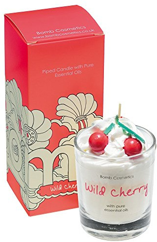Piped Candle by Bomb Cosmetics Wild Cherry