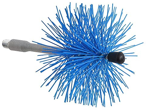 WOLFPACK LINEA PROFESIONAL - Deshollinador Cepillo Nylon Eje Flexible 120 mm.