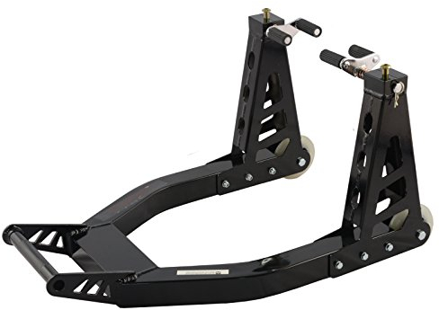 A-Pro supporto per moto vornerrad penna regolabile ruote in gomma nera racingadapter