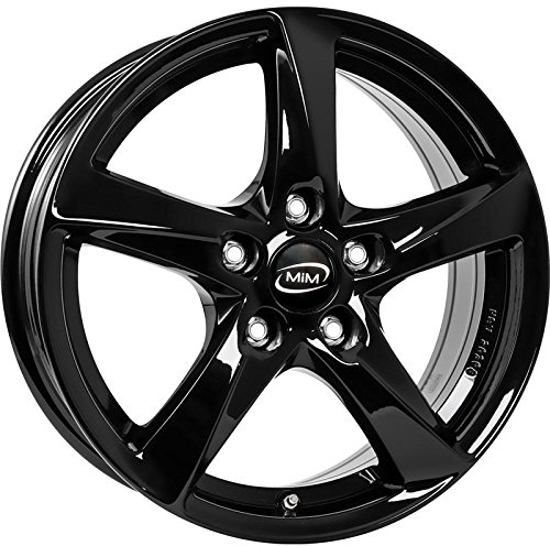 Alufelgen MIM Olympique 7 x 17 5 X 100 ET48 Glossy Black