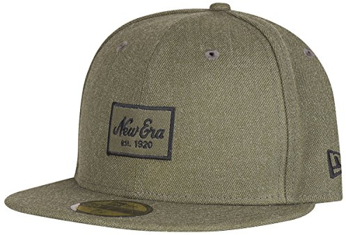New Era Heather Script Heather Olive 59Fifty Cap - 6 7/8-55cm (S)