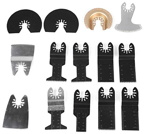 Accessori Utensili Oscillanti set di Lame 14 Pezzi Universali Multifunzionali,Lame da Taglio per