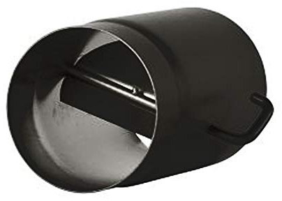 Tubo de estufa de 2 mm, 150 mm, 0,5 m, con válvula de mariposa, color negro