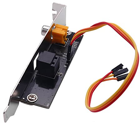 Hbaebdoo SPDIF Optical and RCA Out Plate Cable Bracket Digital Audio Output for Mother Board