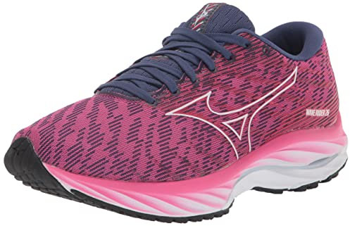 Mizuno Scarpe da Corsa Wave Rider 26 da Donna, Festival Fucsia Alogeno Blu, 38.5 EU