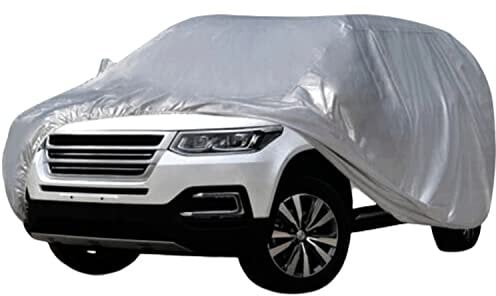 AUTOZOCO Funda para Coche Impermeable a Prueba de Polvo Anti-UV - Ligera - Funda para Interiores con Uso polivalente - Funda Ligera automóvil - 400 cm Largo x 160 cm Ancho x 120 cm Alto (Talla S)