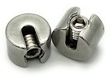 Klemmstopper Stoppklemme Edelstahl V4A | Drahtseil Ø 2mm | 2 Stück | Größe und Menge WÄHLBAR | Drahtseilklemme Drahtklemme (Ø 2mm, 2 Stück)