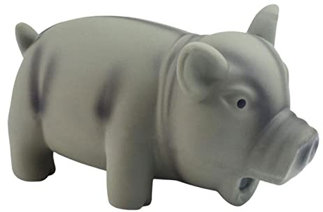 Quietschendes Schwein-Hundespielzeug, interaktives Gummi-Schwein-Hunde-Kauspielzeug, langlebiges Gummi-Schwein-Quietsch-Quietsch-Hundespielzeug, interaktives Latex-Quietschspielzeug,