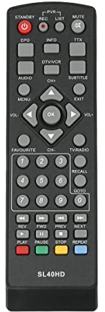 VINABTY Infrarot Ersatz-Fernbedienung für Comag Satellite Receiver M01 SL40HD HD25