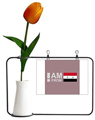 Künstliche Blumenvase mit Aufschrift I Am From Asia