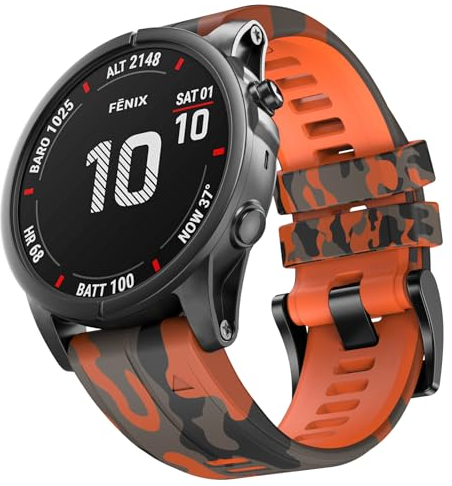 Garmin Fenix 5/5 Plus/6/6 Pro/7/7Pro/3 Armband - 22mm Quickfit Armband für Epix 2, Instinct/Instinct 2 Solar, Forerunner 935/945/955/745 und Approach S60, S62