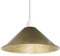 DC VOLTAGE Retro-Vintage-Lampenschirm, Metallkegel-Lampenschirm einfach Installation, industrieller Lampenschirm, 4 cm, E27-Aufhängeloch, für Küche, Wohnzimmer, Bar, Flur (Brushed Brass), (LSFT220A)