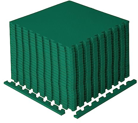 BIGGAMATS Gym Flooring Mat, EVA Foam Exercise Mats, Interlocking Non-Slip Sport Mats, Home Workout, Kids Playmat, Pet Mats and Protective Swimming Pool, Hot Tub Outdoor Underlay Matting 50cm x 50cm