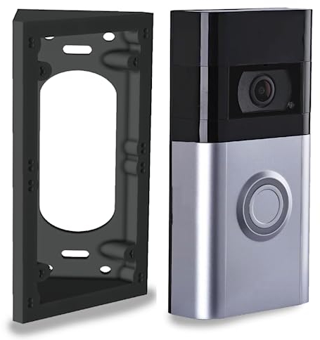 GESTECH Fixed 25/45 Degree Doorbell Angle Mount Corner Brackets Compatible for 1st, 2nd Generation, Doorbell 2, 3, 3+, 4, Doorbell Plus (1st/2nd Gen, 2, 3, 4, Plus, 45° Corner Mount)